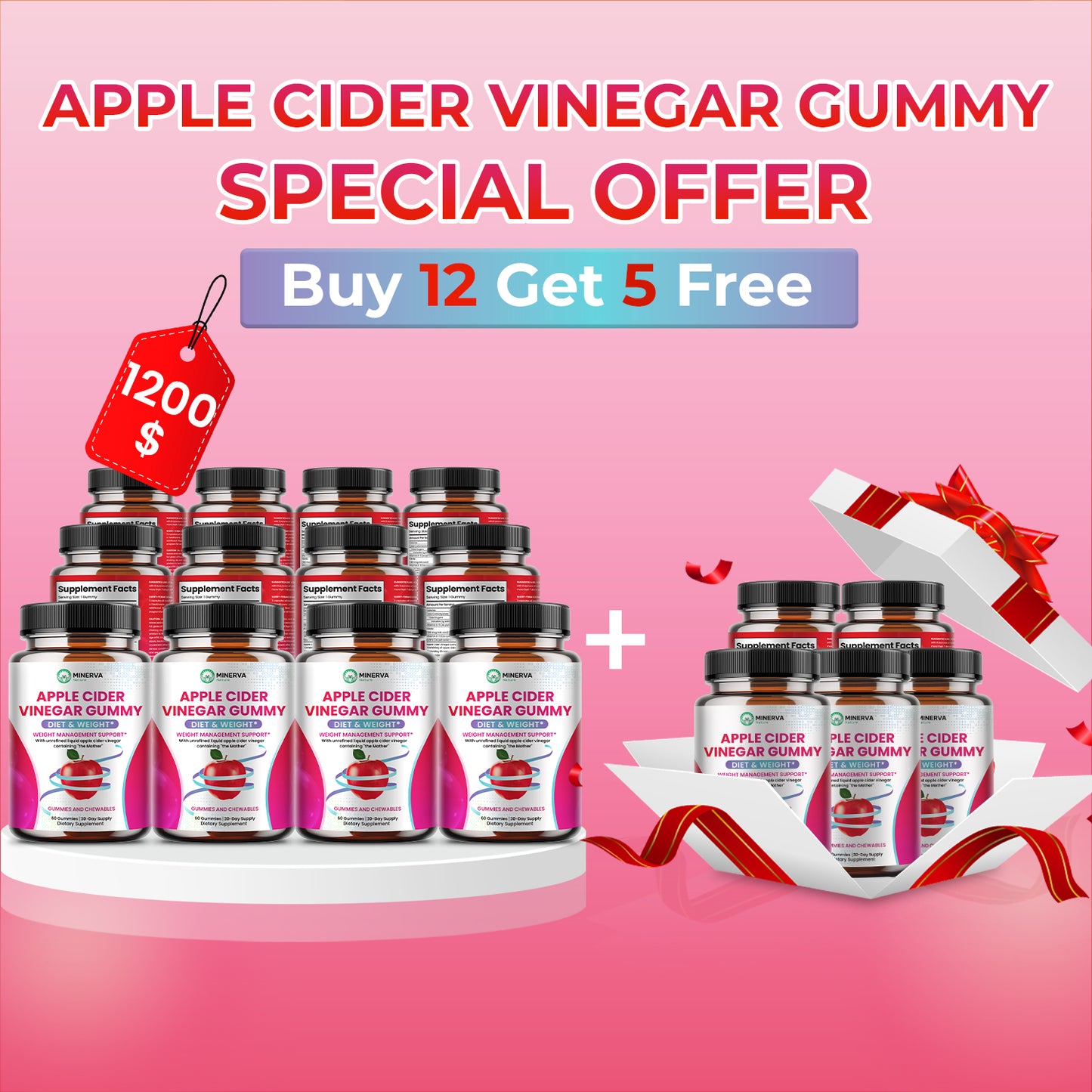 Minerva Nature Apple Cider Vinegar Gummy